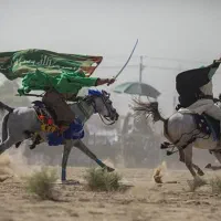 اجرای نمایش آئینی سنتی تعزیه