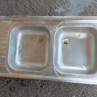 سینک ظرفشویی دوقلو سایز 50در120هست