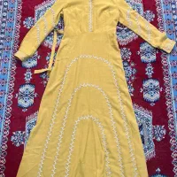 مانتو عبایی کار شده برند محا