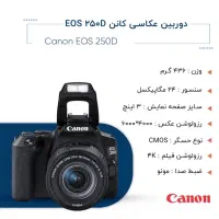 Canon EOS 250D + لنز 18-55 DC III
