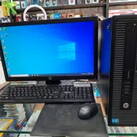 مینی کیس کامل hp و مانیتور اچ پی و موس و کیبورد