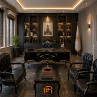 ست دوگل/میزمدیریت/میز/مبلمان اداری/مبل کلاسیک