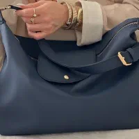 کیف چرم جادار مشکی