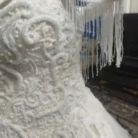 لباس عروس دکلته افشولدر