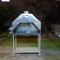 منقل کبابی ایستاده به همراه  چرخ وفن