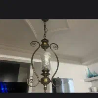 دوعددلوستر ۸شعله برنز۱عدد لوستر۳شعله ویک شعله