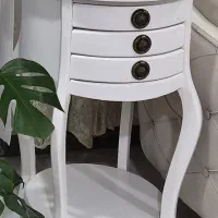 میز تلفن چوبی