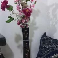 گل با گلدان
