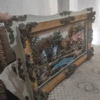 تابلو فرش ماشینی درحد نو سالم وطرخ زیبا