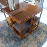 میز نهار خوری کم جا ۴ نفره