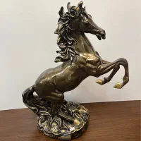 مجسمه تندیس ماکت اسب پرشی رنگ پلی اورتان کادویی