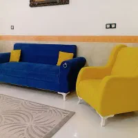 مبل راحتی 7 نفره ابر درحدنو ضمانتی سالم درجه1