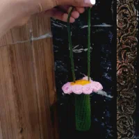آویز بالم لب بافتنی
