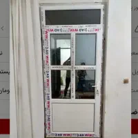 درب پنچرهupvc،درب ورودی با شیشه نصب فقط۹۸۰۰