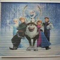 پرده سه بعدی زبرا السا و آنا