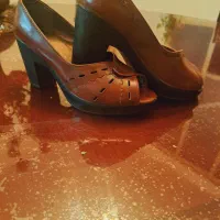 کفش مجلسی چرم تابستانه و مشکی کاملاً نو