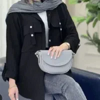 شومیز مانتو مشکی(کیفیت عالی) شلوار ست