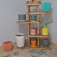 استند گل چوبی