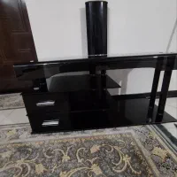 میز شیشه ی سالم بادو کشو کار بردی