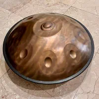 هنگ درام ۹ نت استیل رنگ مسی همراه کیف