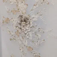 پرده ترک گل برجسته