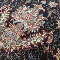 دو عدد فرش نه متری زمینه سرمه ای سیر 700شانه