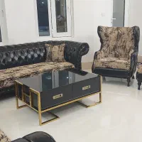 مبل چستر ۸ نفره چرمی|مبلمان خانگی و میز عسلی|قم, دانش|دیوار