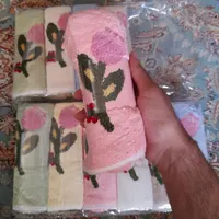 دستمال گرم بالای هویچی و شاخه گلی ۶ تایی و تکی|سفره، حوله، دستمال آشپزخانه|قم, زنبیل آباد|دیوار