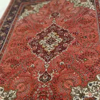 فرش کرمان قلم پوست پیازی