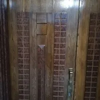 درب چوبی دولنگه آپارتمانی