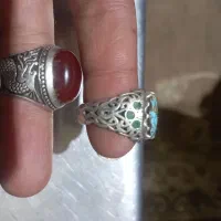دو عدد انگشتر نقره کار دست