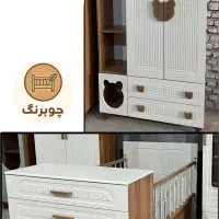 سرویس چوب اقتصادی نوزاد سیسمونی تخت