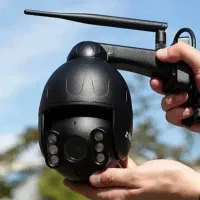 دوربین مداربسته بیسیم سیمکارتی دو لنز و سه لنز 4K