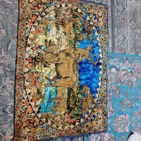 قالیچه ۲۰۰در۱۲۰ابریشم سن بالا۸۰سال استفاده نشده