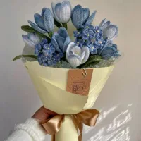 گل بافتنی هدیه ماندگار