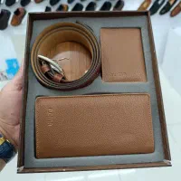 ست کادویی کیف و کمربند روما چرم ++