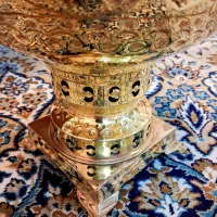 سماور برنجی طلایی اصل ۶ لیتر ورق ضخیم نو