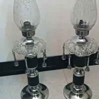 شمعدان دو عدد لامپ میخوره سیم برقم داره سالمه