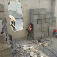 تخریب ساختمان دیوار و  شالده و کاشی گچ و خیره...