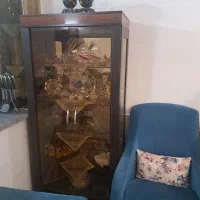 بوفه یا ویترین ام دی اف هالوژن دار آینه ای