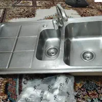 سینک و شیرآب درحدنو جنس محکم