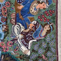 یک جفت قالیچه کاشمر کاشان