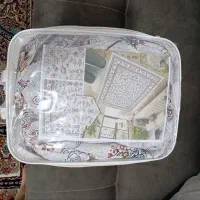 رو فرشی کشدار مخمل بدون استفاده ۲ عدد ۶متری