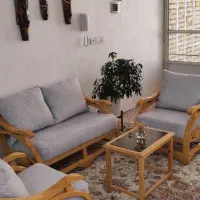 مبل راحتی چوب روس