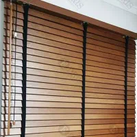 پرده کرکره‌ای کاملا چوبی ۲ عدد