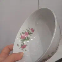 ظروف چینی گل سرخ قدیمی