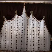 پرده پذیرایی و آشپزخانه