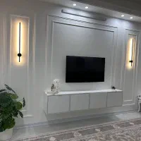 گچکاری ولکه گیری و قاب بندی دیوار گچی .خورده کاری