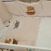 روتختی نوزاد  هفت تیکه مخمل حبابی  نو نو