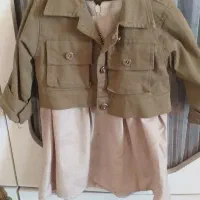 سیسمونی . لباس دخترونه.کاپشن سرهمی نوزادی